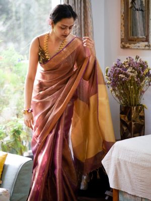 dual-shade-festive-wear-linen-saree