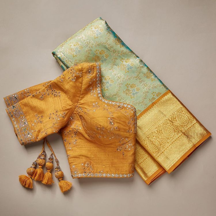 Delightful Silk Saree Blouse Designs