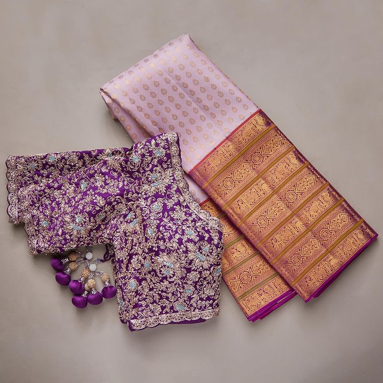 Exotic Silk Saree Blouse Designs