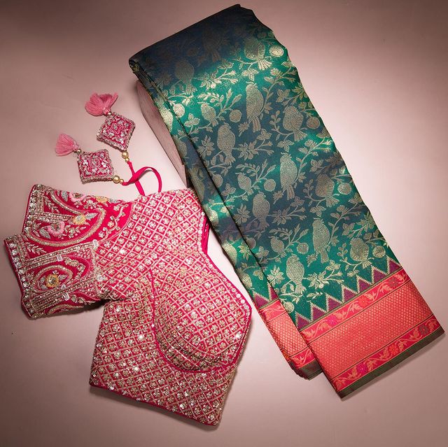 Stunning Silk Saree Blouse Designs