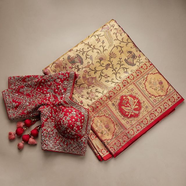 Traditional Silk Saree Blouse Designs