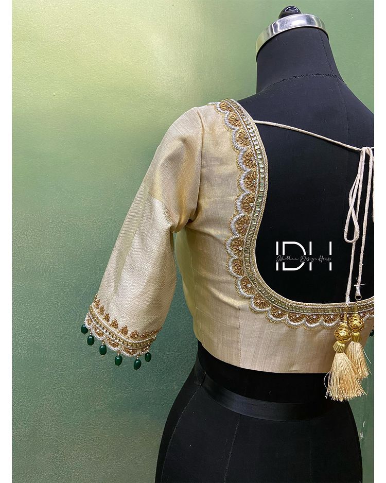 Everlasting Back Neck Blouse Design