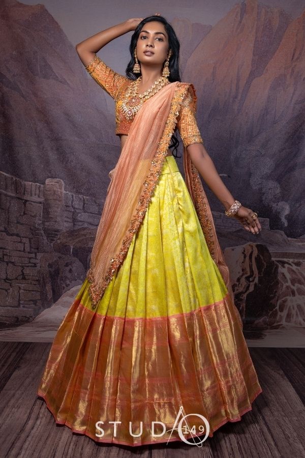 Traditional Silk Half Saree